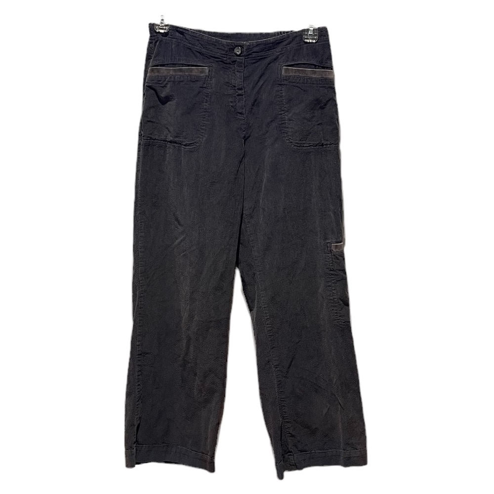 J JILL Velvet Trim Corduroy Cargo Pants